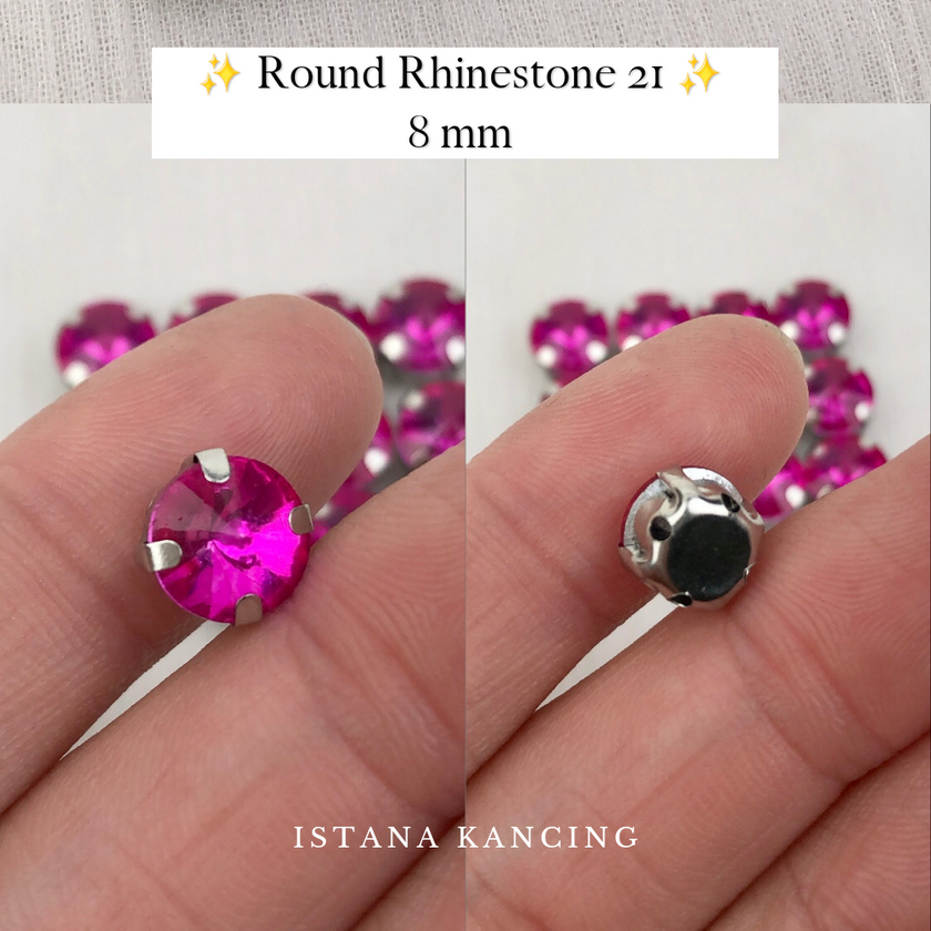 Round Crystal Claw Setting 8mm