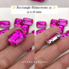 Rectangle Crystal Claw Setting 13x18mm