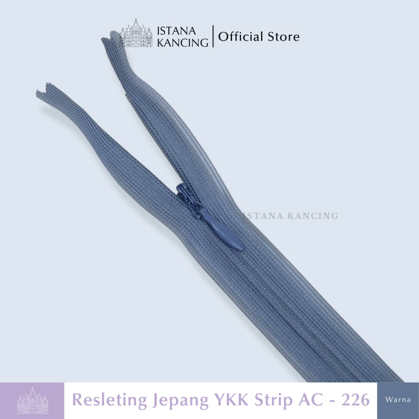 Resleting YKK Tak Terlihat - Strip AC