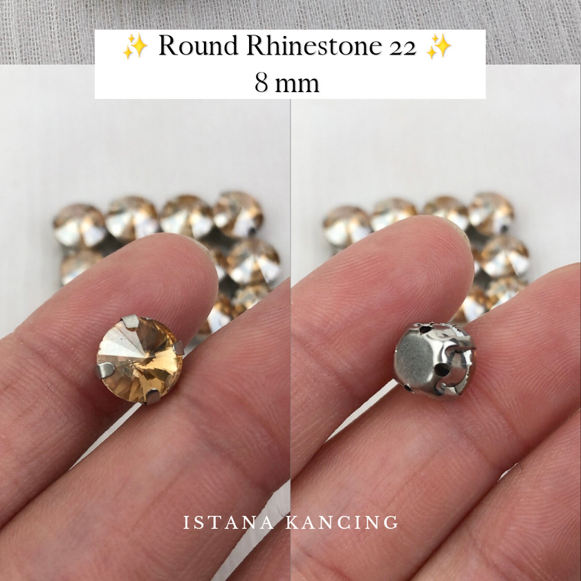 Round Crystal Claw Setting 8mm