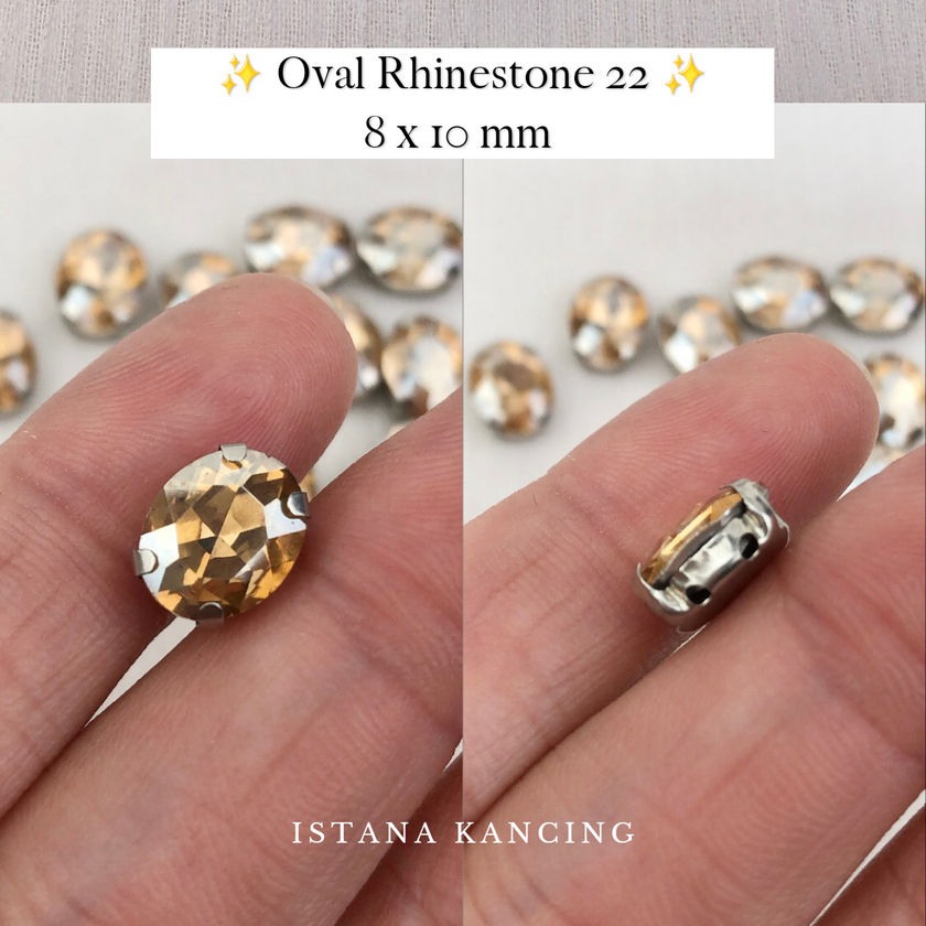 Oval Crystal Claw Setting 8x10mm