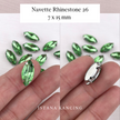 Navette Crystal Claw Setting 7x15mm