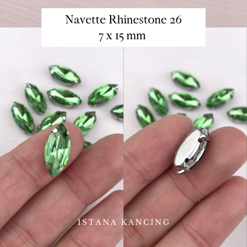Navette Crystal Claw Setting 7x15mm