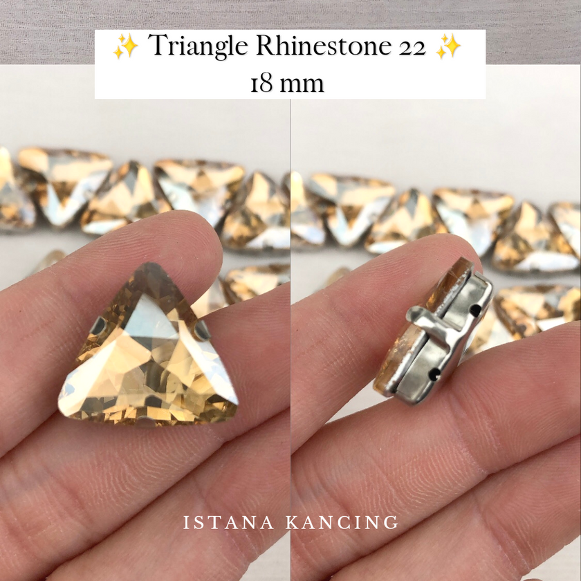 Triangle Rhinestone 18mm
