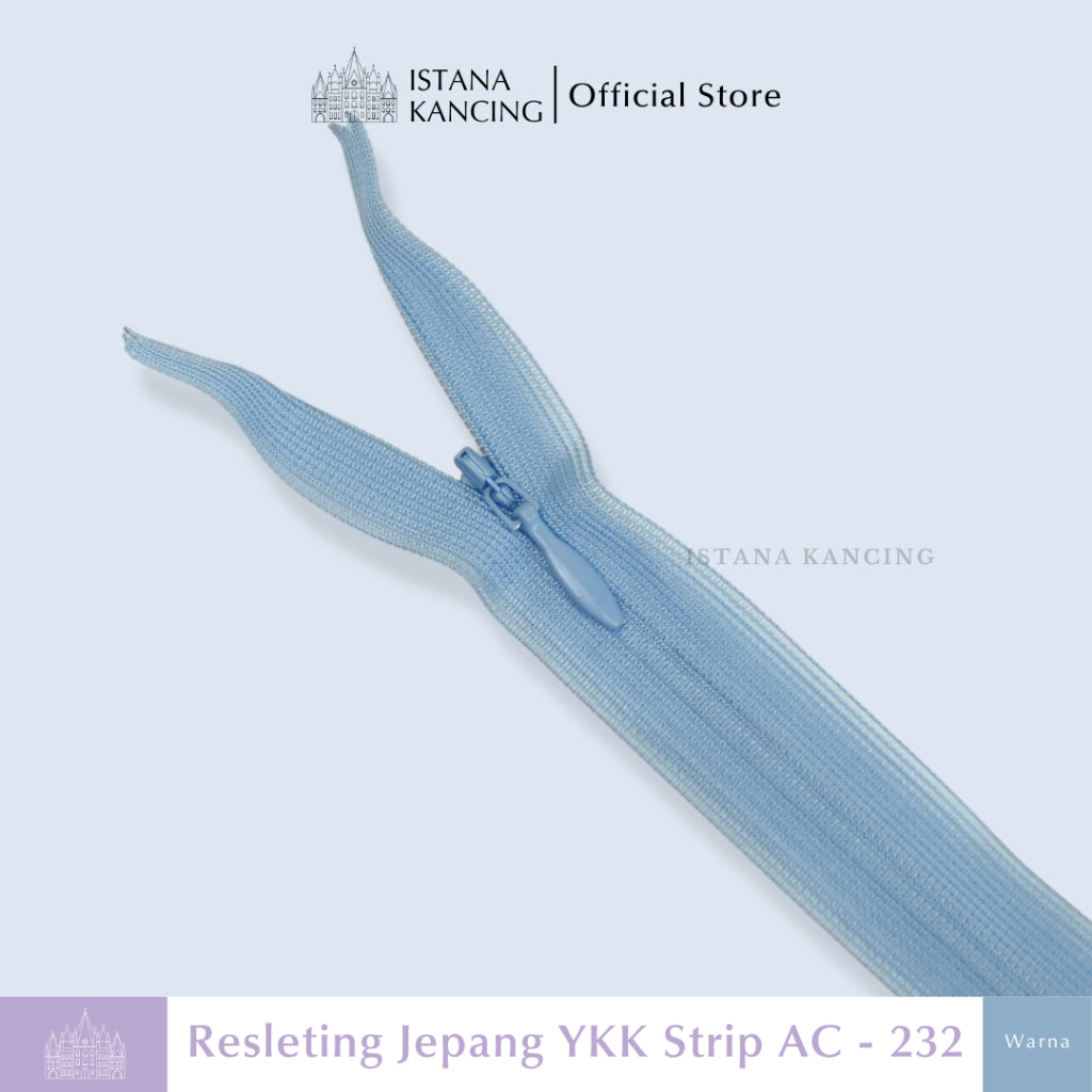 Resleting YKK Tak Terlihat - Strip AC