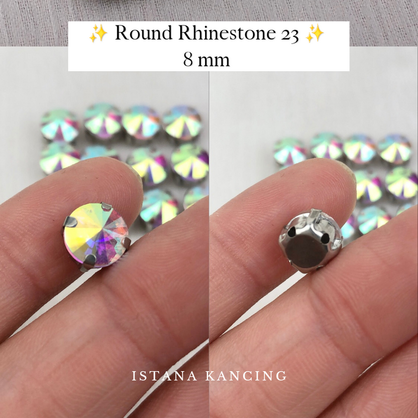 Round Crystal Claw Setting 8mm