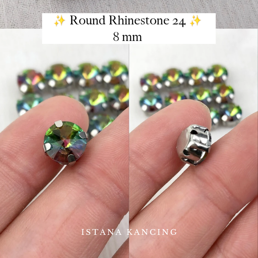 Round Crystal Claw Setting 8mm