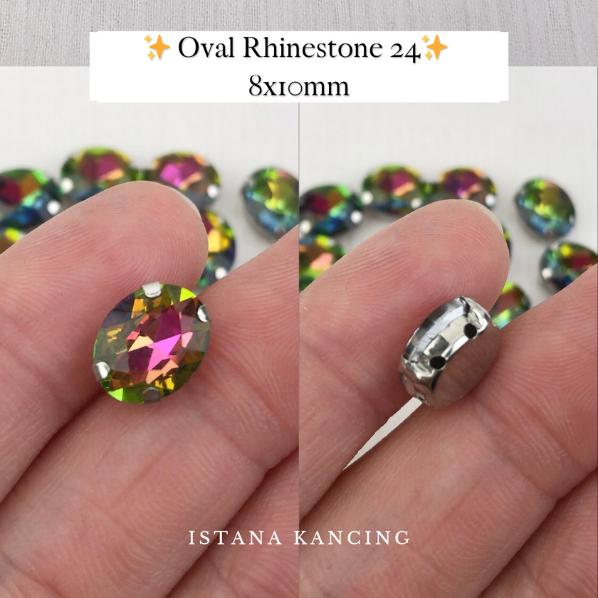 Oval Crystal Claw Setting 8x10mm