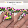 Triangle Rhinestone 18mm
