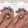 Oval Crystal Claw Setting 10x14mm