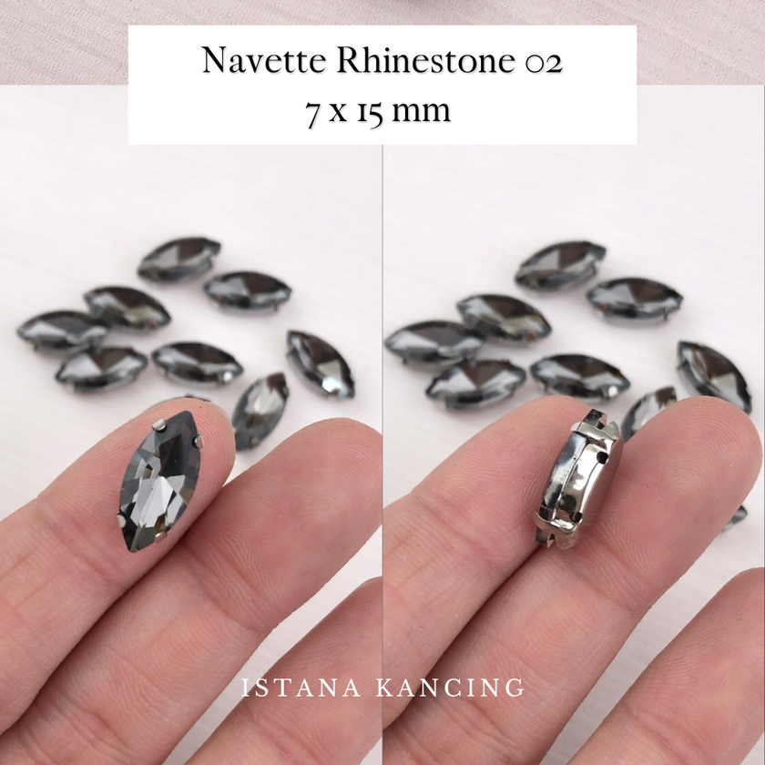 Navette Crystal Claw Setting 7x15mm