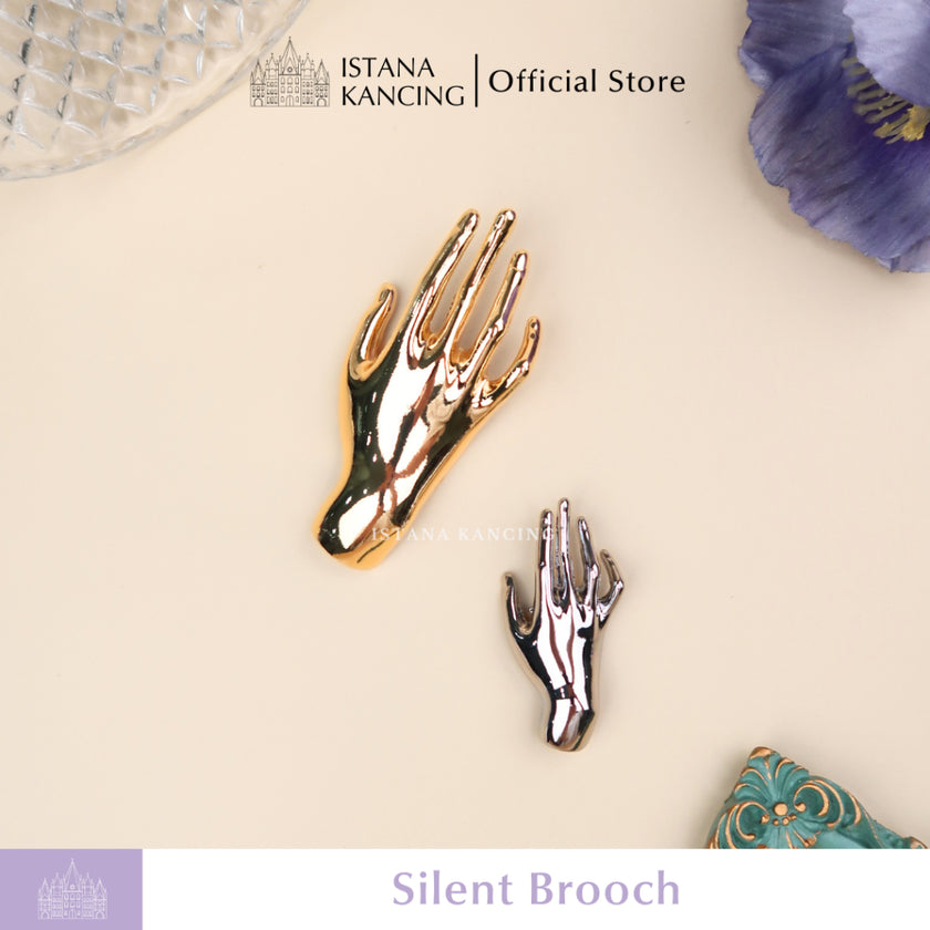 Brooch Silent Aksesoris Pin Peniti Baju Hijab Mewah Unik Premium Pin | Istana Kancing