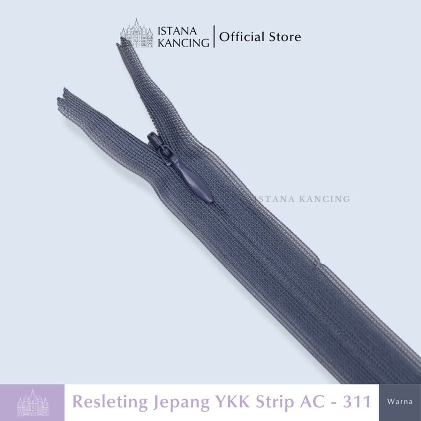 Resleting YKK Tak Terlihat - Strip AC
