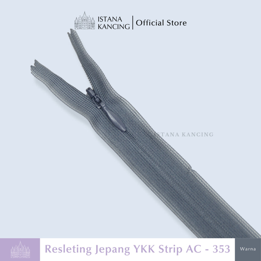 Resleting YKK Tak Terlihat - Strip AC