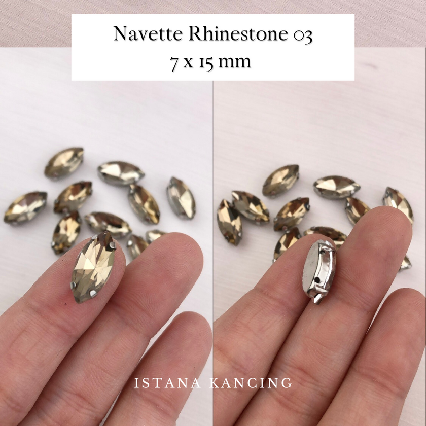 Navette Crystal Claw Setting 7x15mm