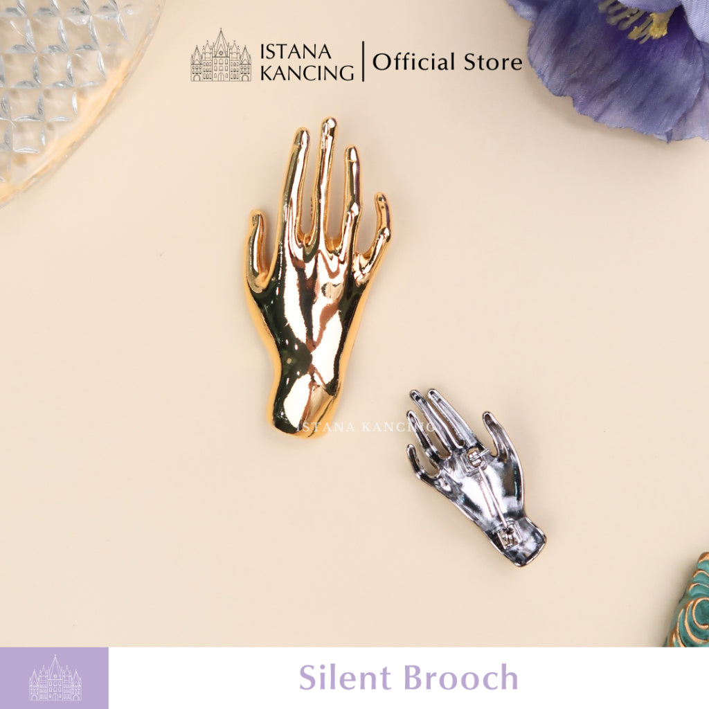 Brooch Silent Aksesoris Pin Peniti Baju Hijab Mewah Unik Premium Pin | Istana Kancing