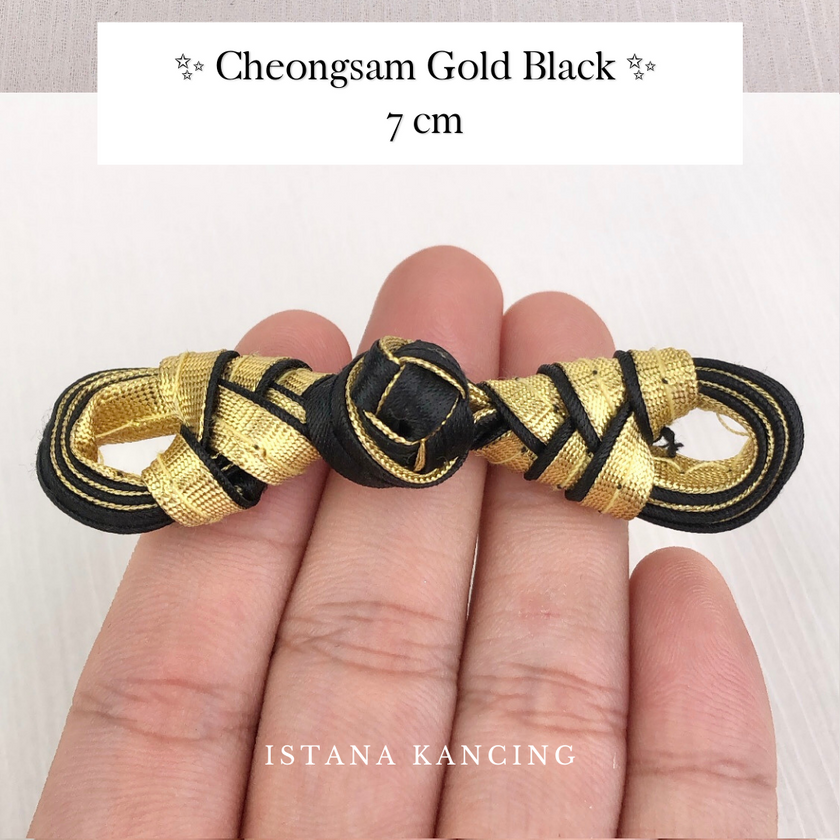 Cheongsam Frog Button Gold