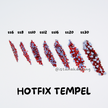 Payet Tempel Mute Gosok Hotfix Rhinestone SS16