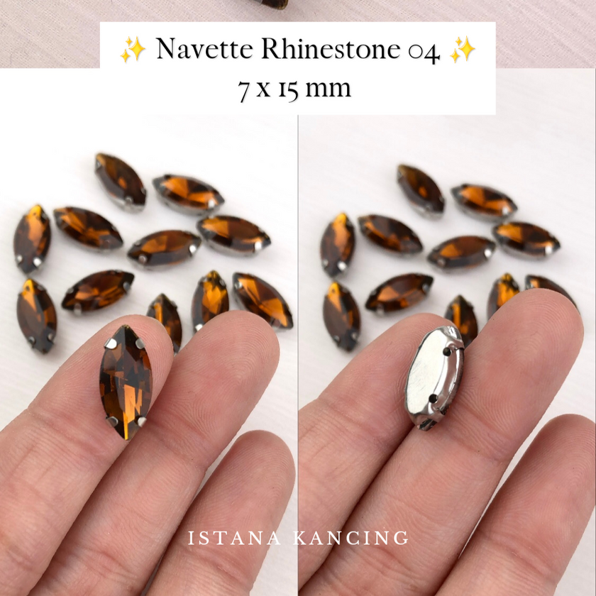 Navette Crystal Claw Setting 7x15mm