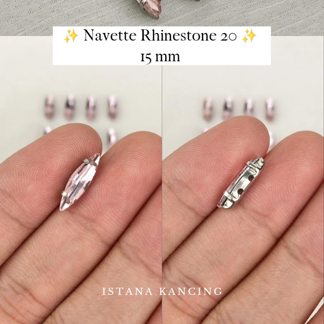 Navette Crystal Claw Setting 15mm