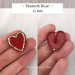 Elizabeth Heart Button