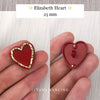 Elizabeth Heart Button