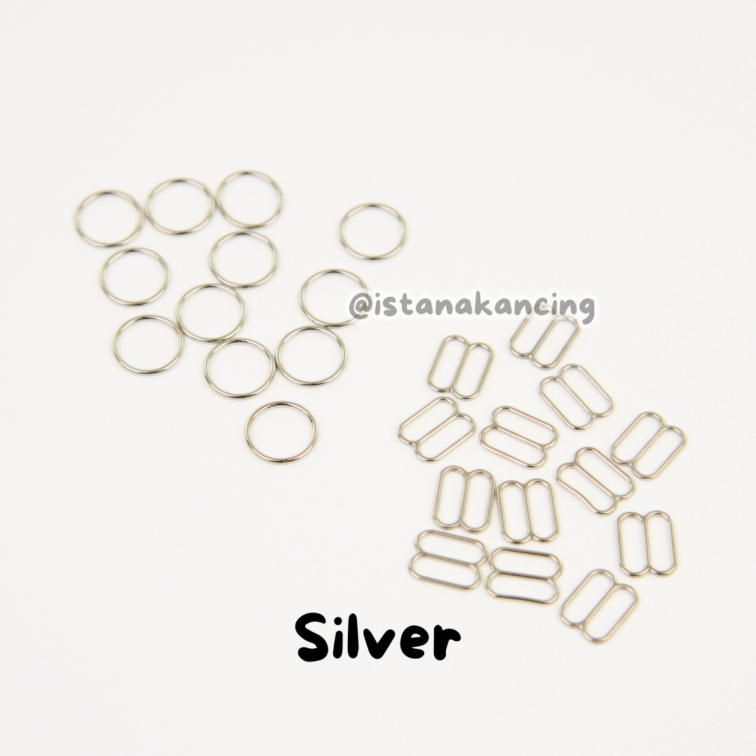 Adjuster Bra Silver 6mm