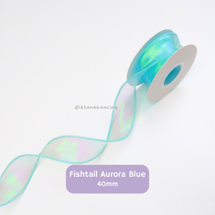 Pita Fishtail Hologram Gelombang 40mm