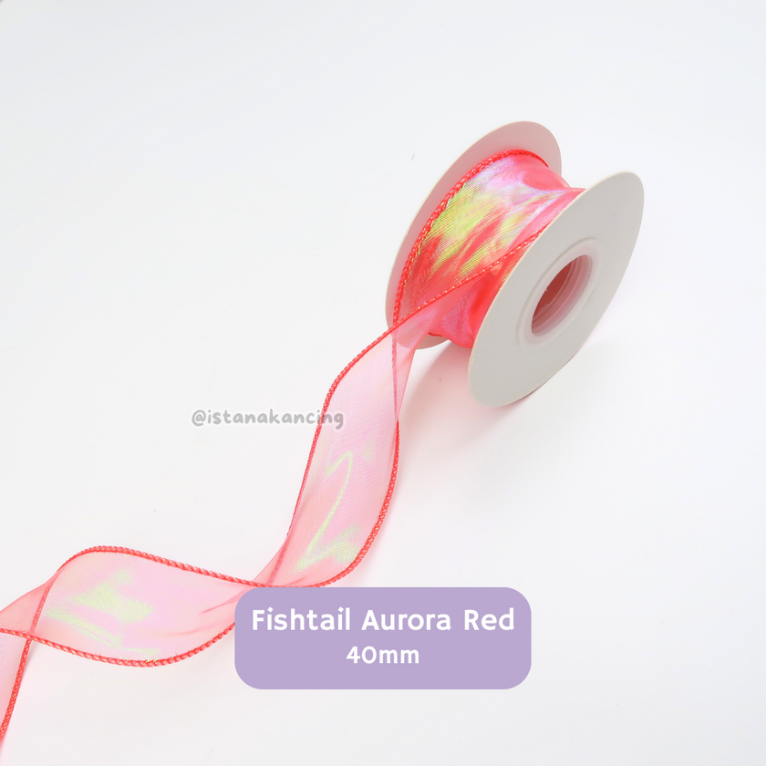 Pita Fishtail Hologram Gelombang 40mm