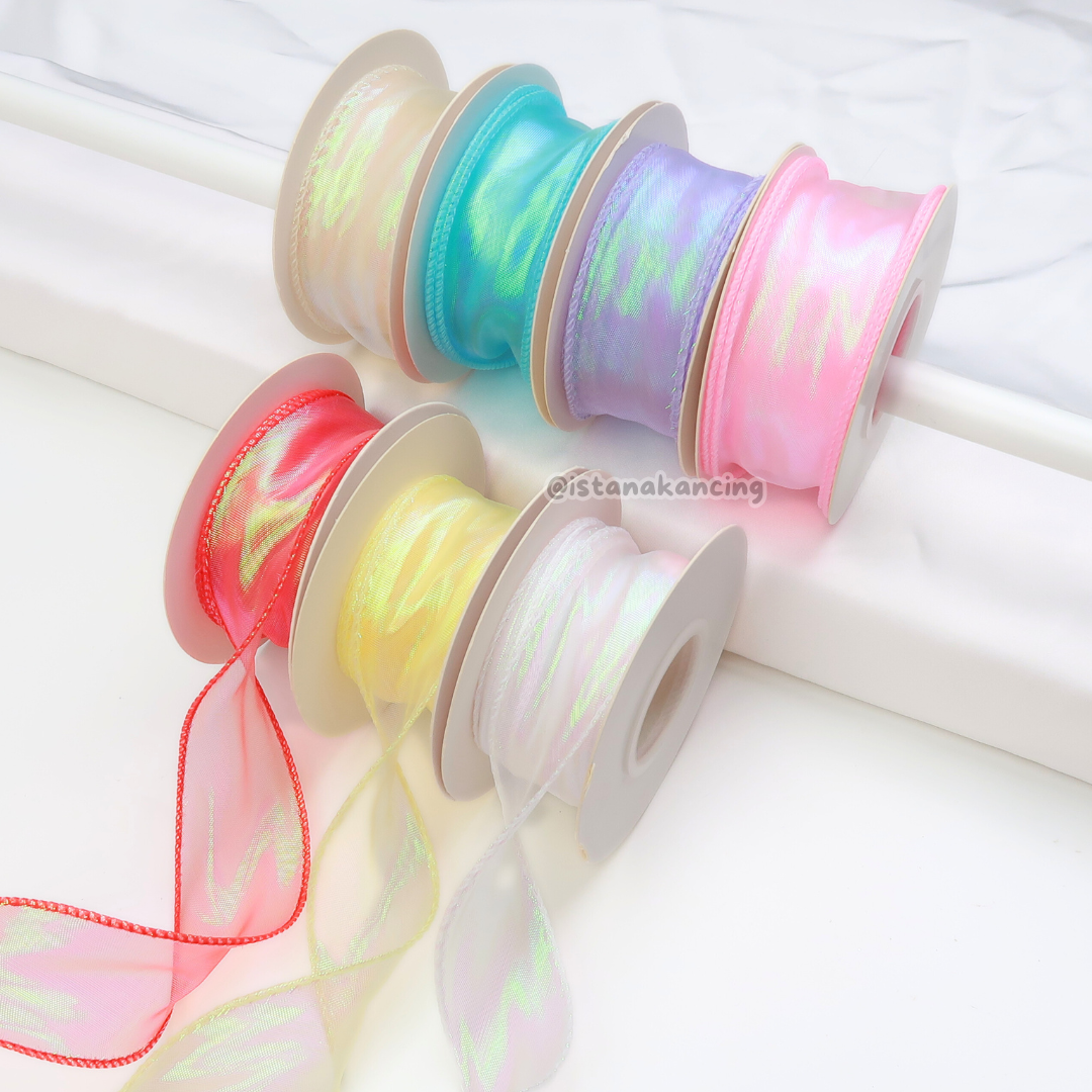 Pita Fishtail Hologram Gelombang 40mm