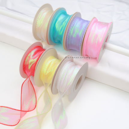 Pita Fishtail Hologram Gelombang 40mm