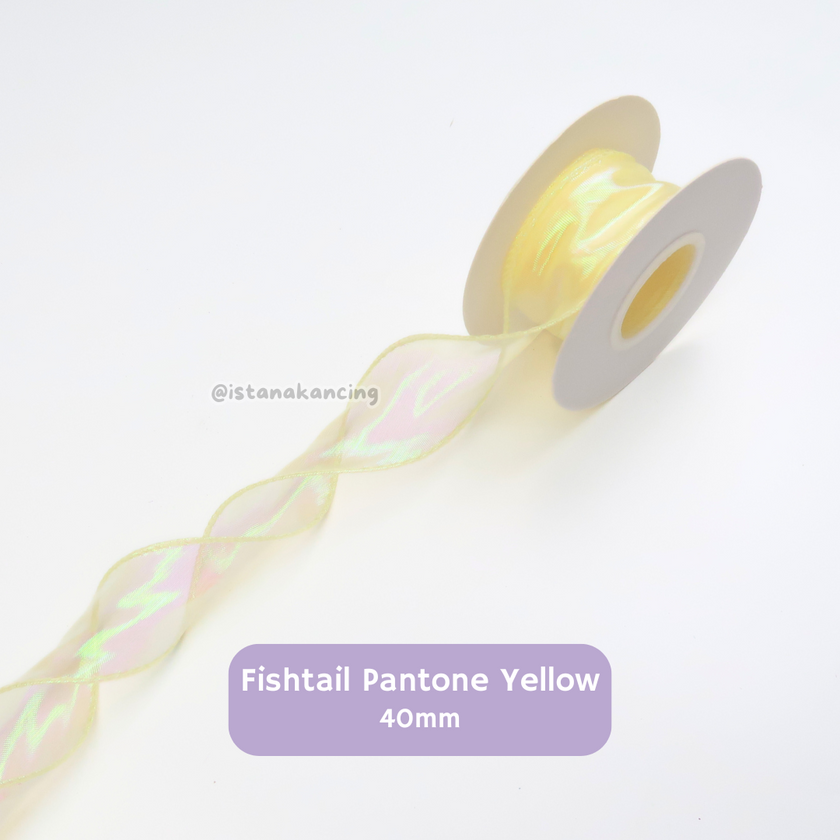 Pita Fishtail Hologram Gelombang 40mm