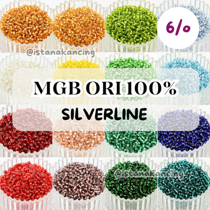 MGB Japan Seed Beads Silverline 6/0