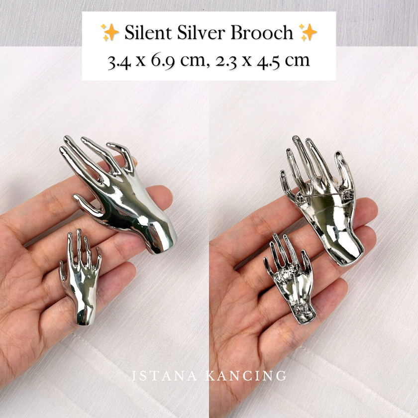 Brooch Silent Aksesoris Pin Peniti Baju Hijab Mewah Unik Premium Pin | Istana Kancing