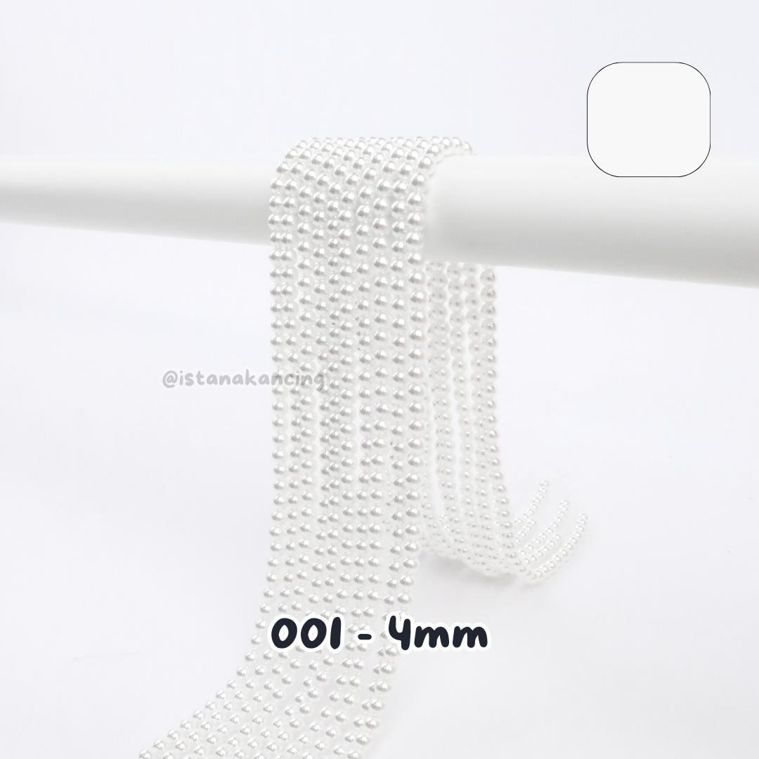 Mutiara Sintetis 4mm Pt 2