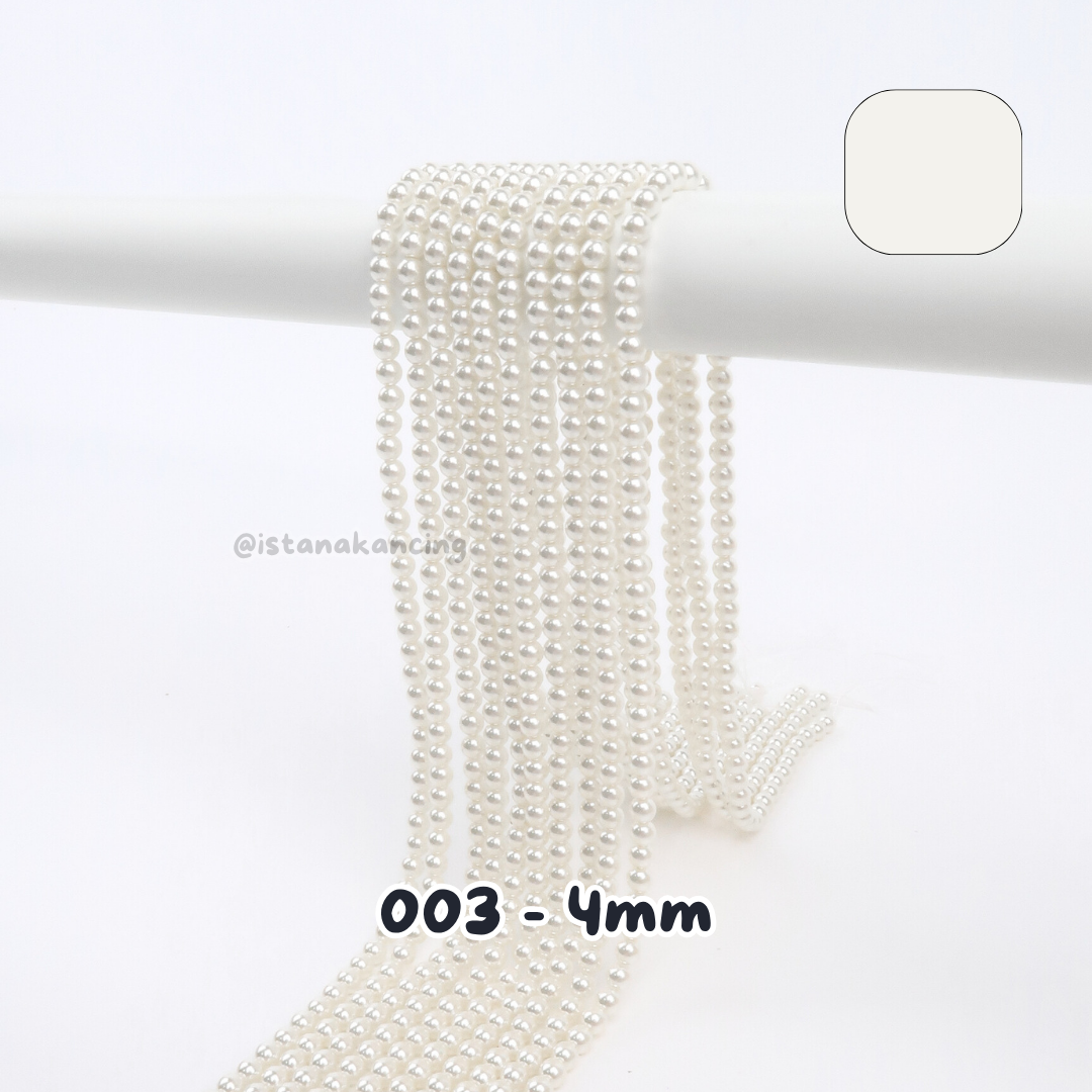 Mutiara Sintetis 4mm Pt 2