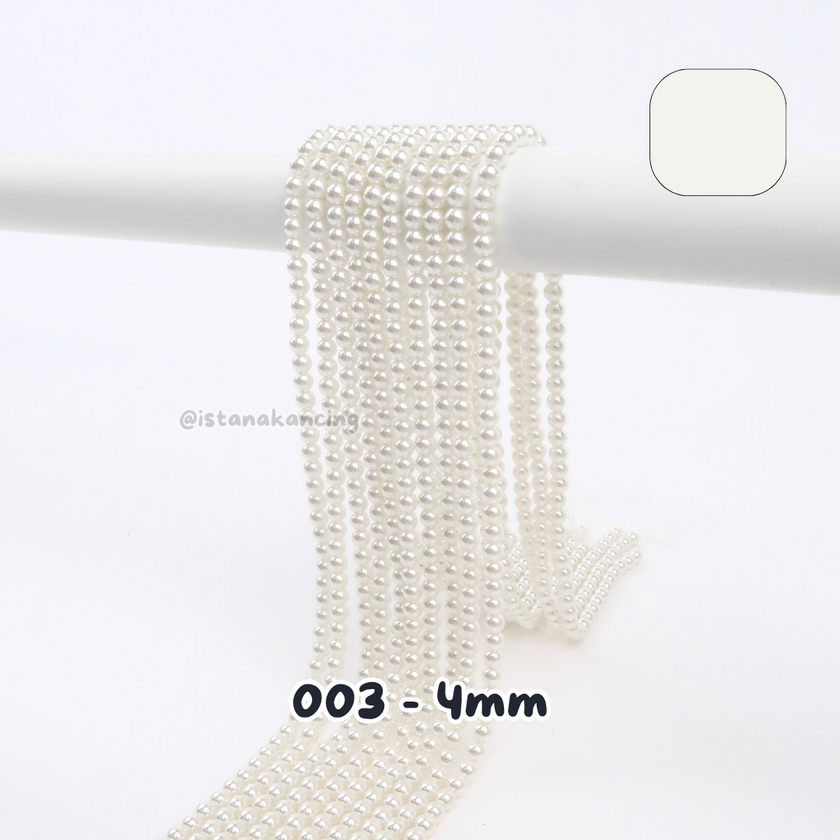 Mutiara Sintetis 4mm Pt 2