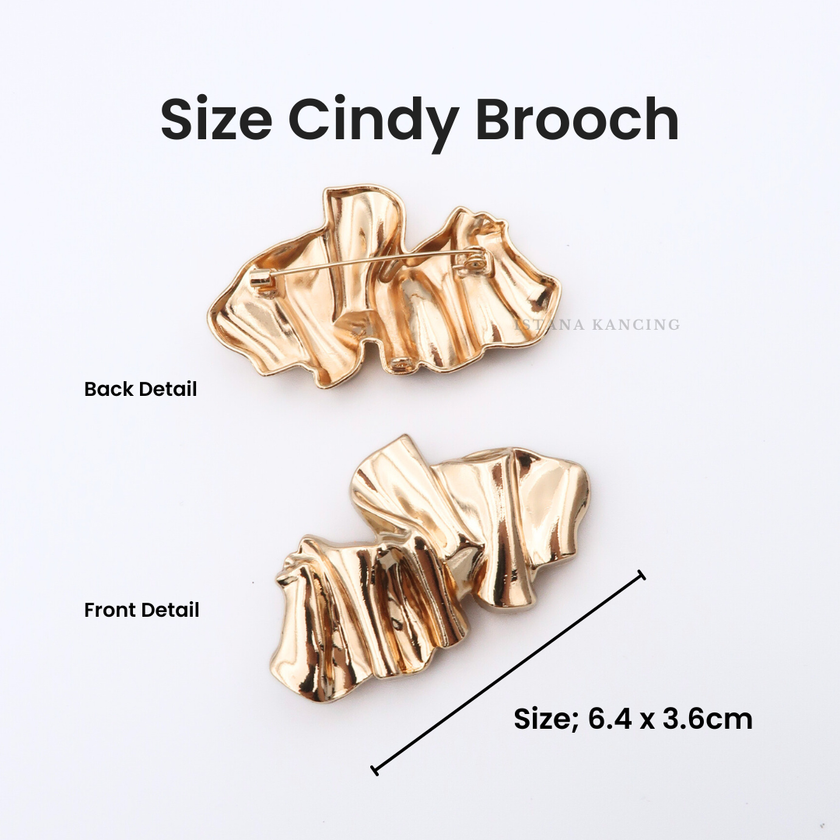 Brooch Cindy Aksesoris Pin Peniti Baju Hijab Mewah Unik Premium Pin | Istana Kancing