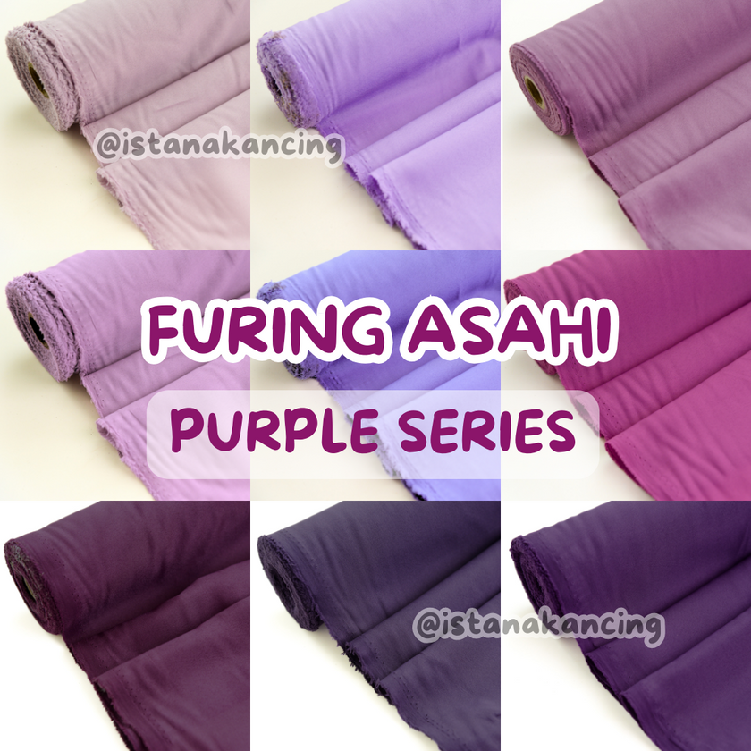 Furing APL Asahi Lebar 115cm | Kain Furing Purple Series