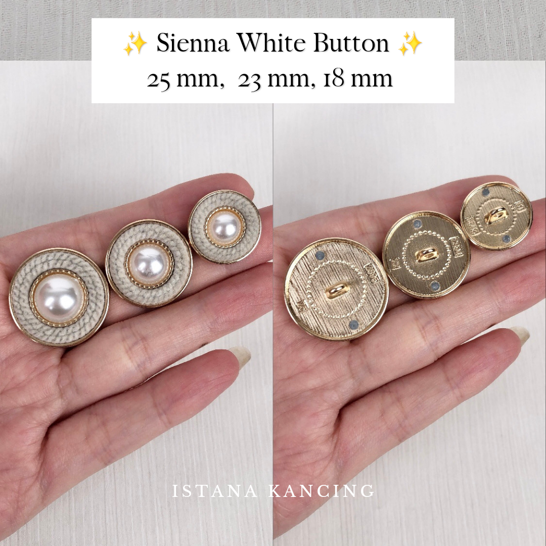 Sienna Pearl Button