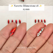 Navette Crystal Claw Setting 15mm