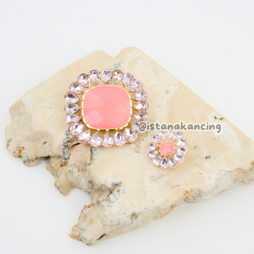 Charlotte Rhinestone Button