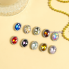 Oval Ring Crystal Claw Setting 10x14mm