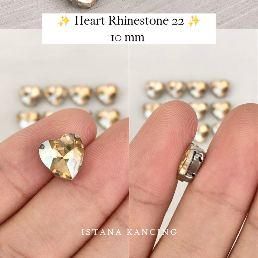 Heart Crystal Claw Setting 10mm