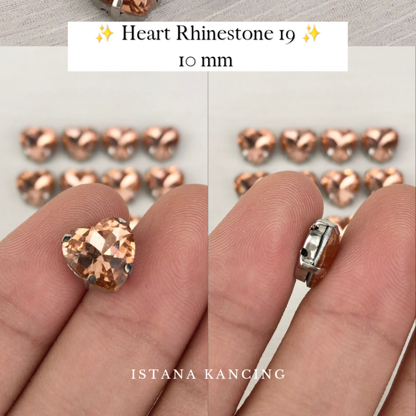 Heart Crystal Claw Setting 10mm