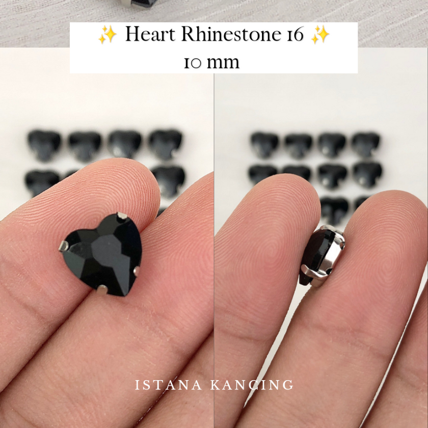 Heart Crystal Claw Setting 10mm