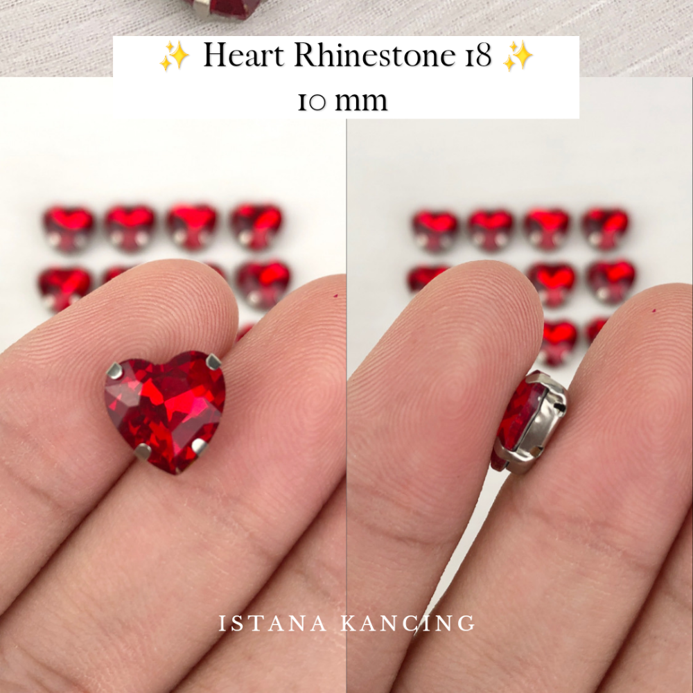 Heart Crystal Claw Setting 10mm