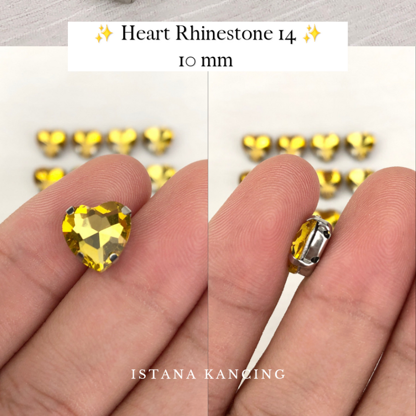 Heart Crystal Claw Setting 10mm