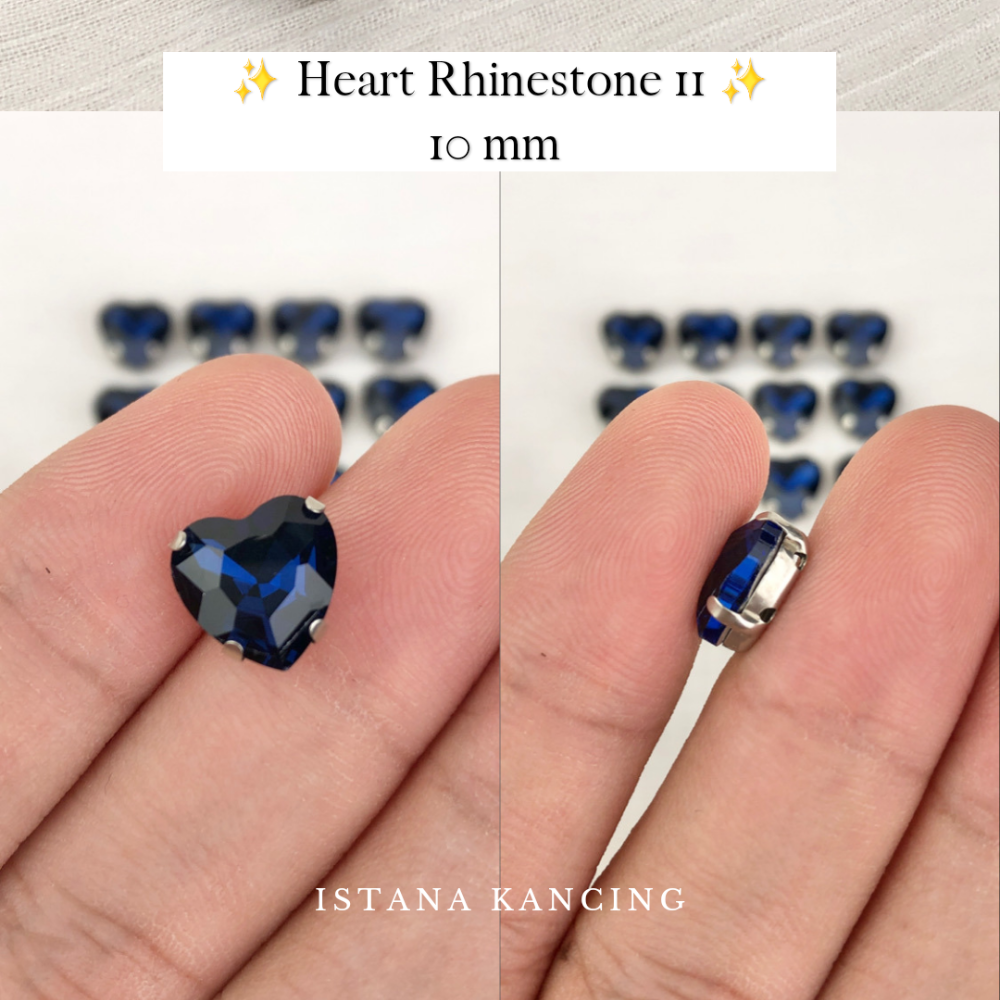 Heart Crystal Claw Setting 10mm