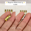 Baguette Crystal Claw Setting 15mm